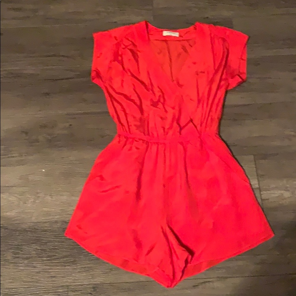 Babaton Corbett silk Romper from Aritzia